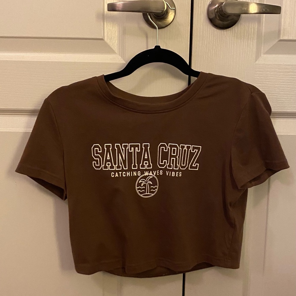 Brown Santa Cruz Crop Top
